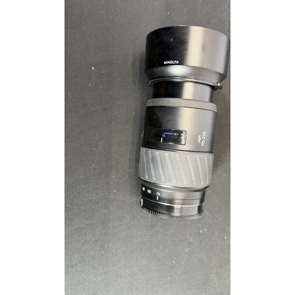 Minolta Maxxum AF Lens Bundle - 50mm Prime & 70-210mm f4 Beercan Zoom Set Hood